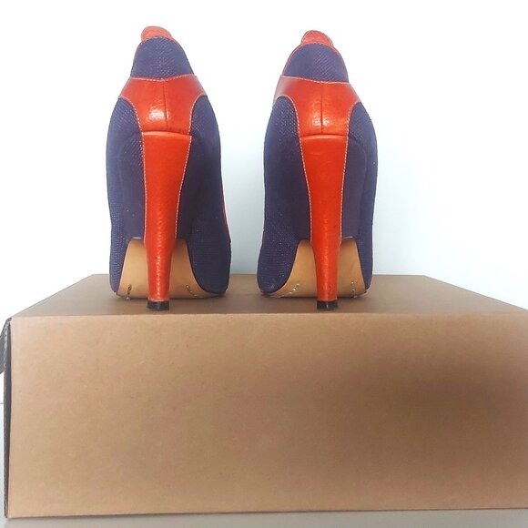 Diesel Purple and Orange Pumps - Size 37 (US 7) - Picture 5 of 10